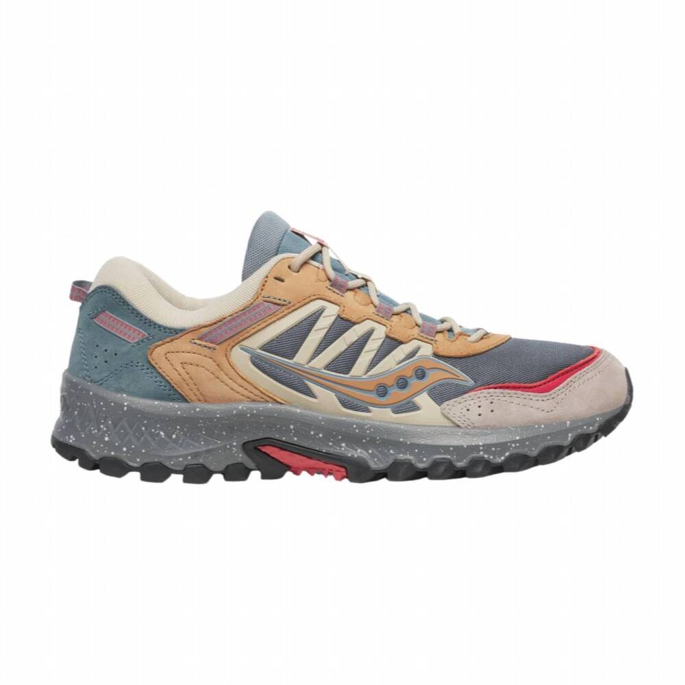 NEW SAUCONY unisex - grid peak sneakers in grey/sand